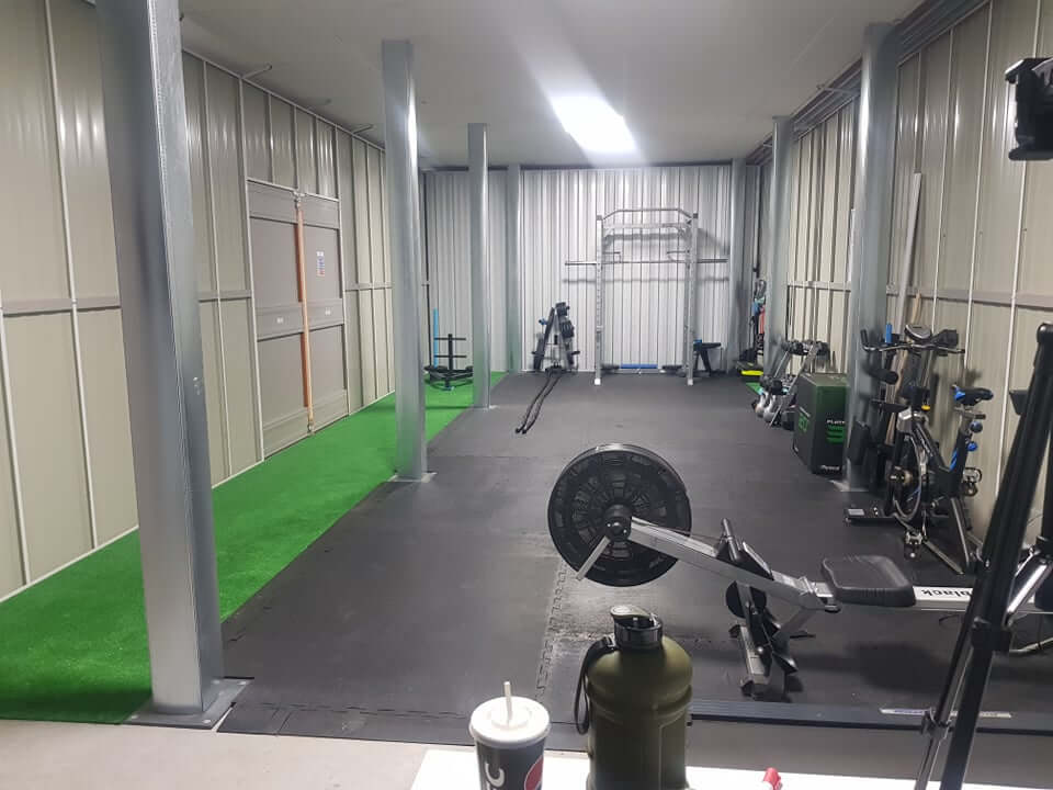 Storage Unit with Gym Equipment